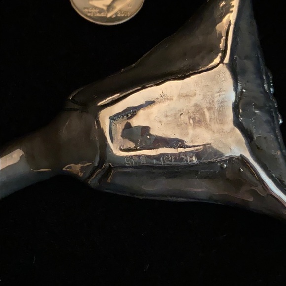 Handmade molded silver triangular banjo🎶💕 - Picture 6 of 6